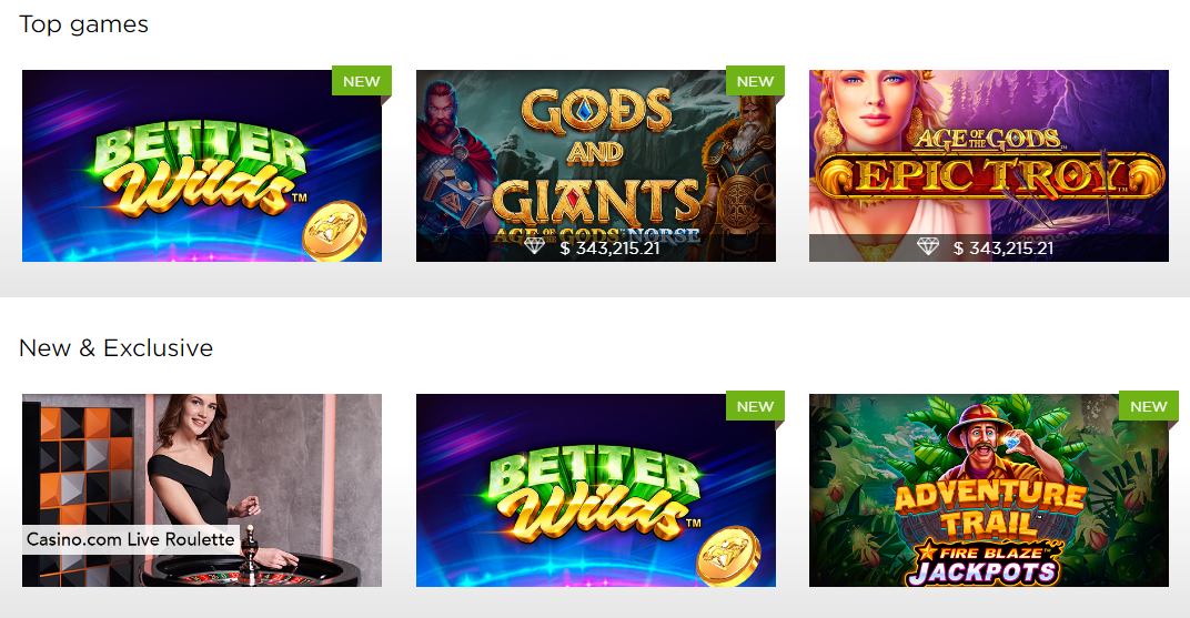 Casino.com games