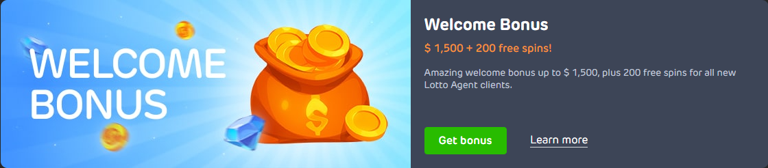 LottoAgent Welcome Bonus