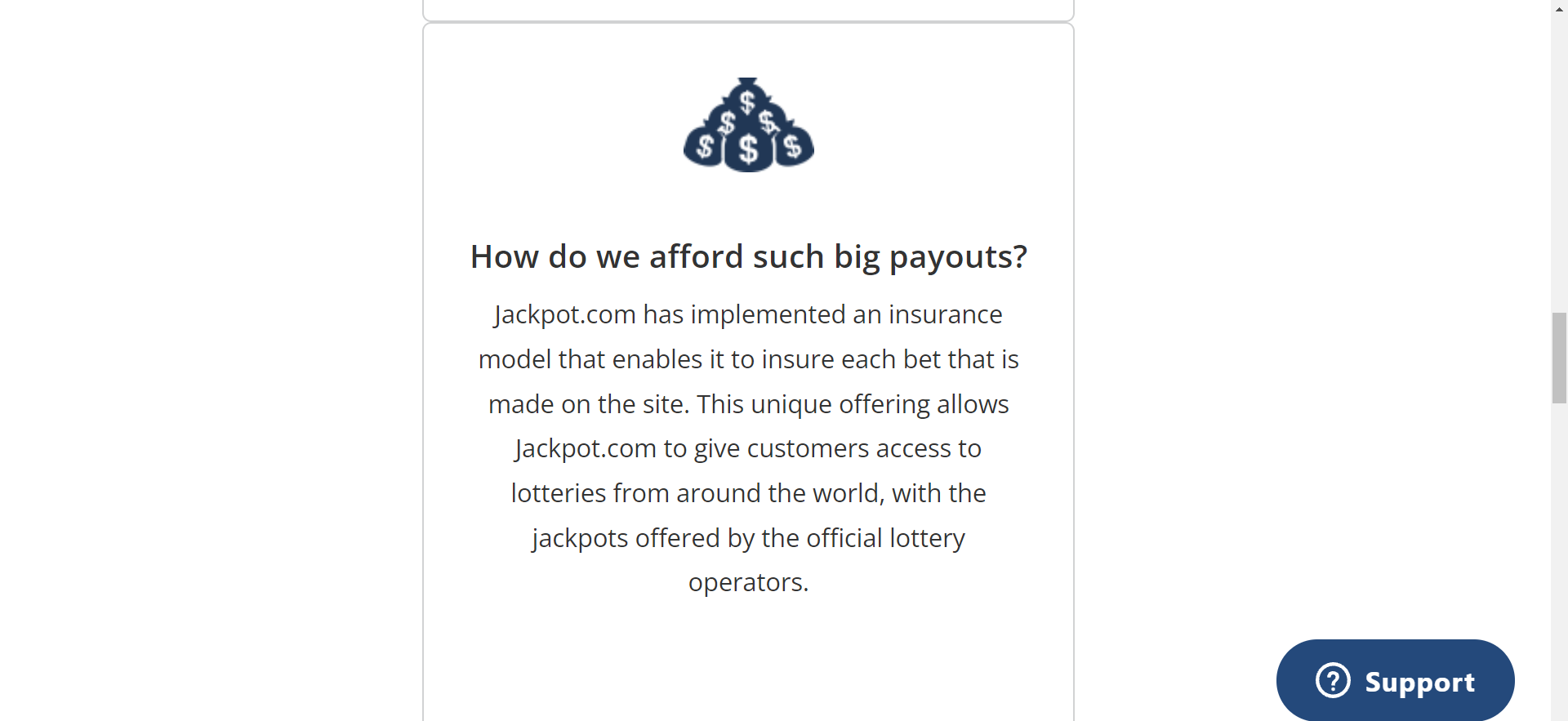Mga Plano sa Pagbabayad ng Jackpot.com