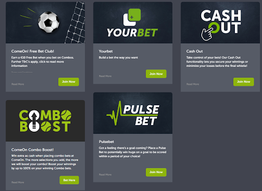 Sportsbook Promotions at ComeOn!