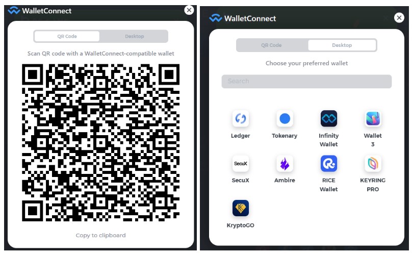 WalletConnect на bc.game