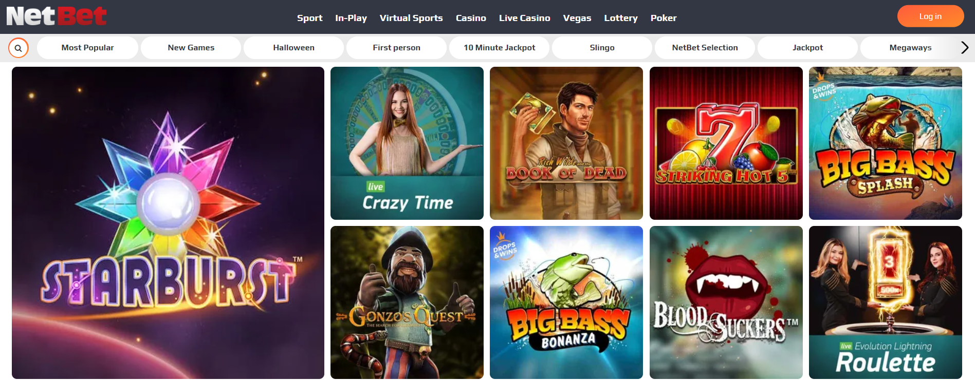 Play Online Casino at NetBet