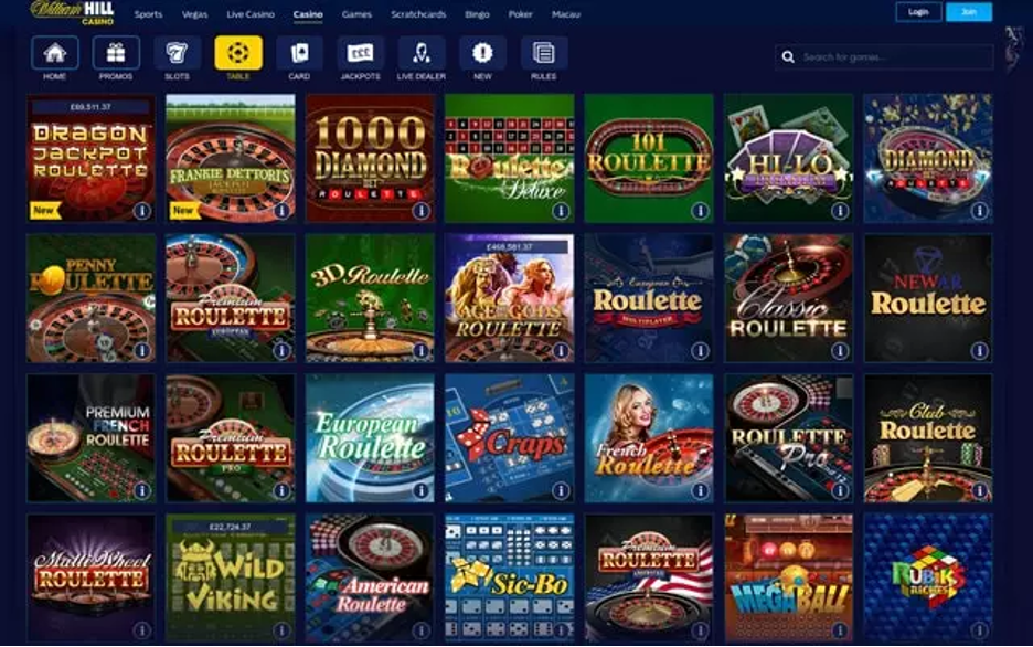 Play Slot Machines at William Hill