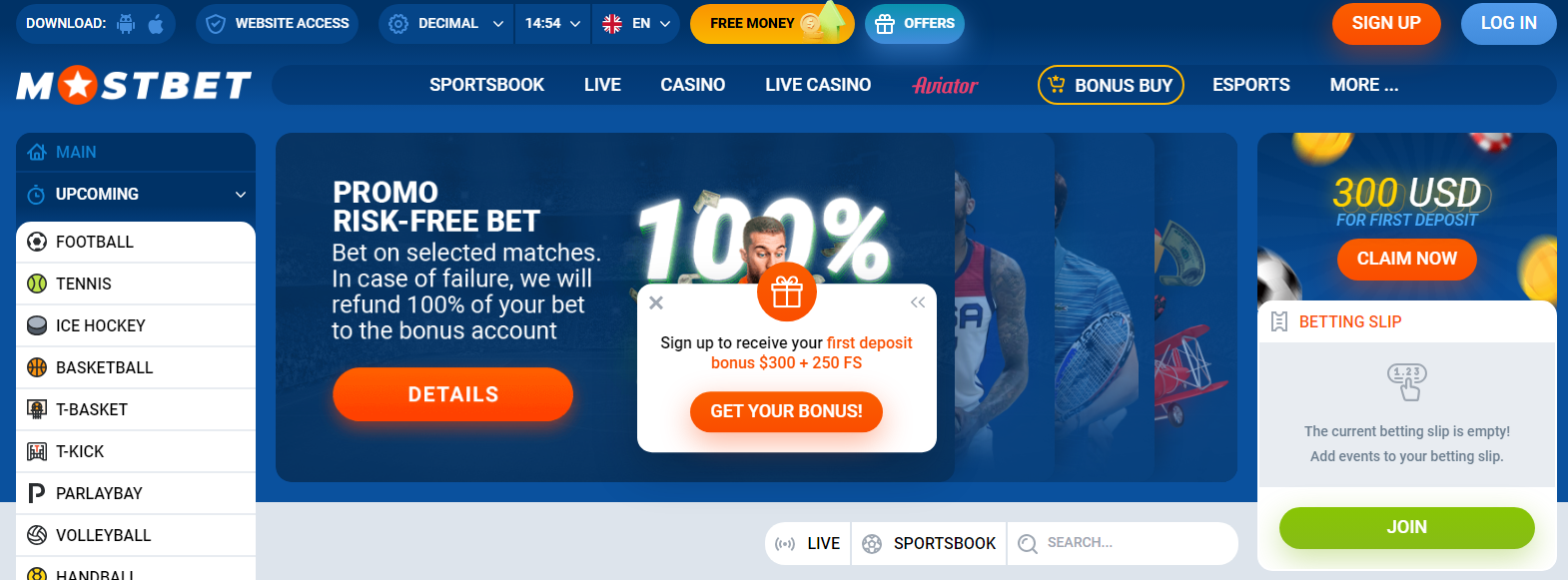 Mostbet Design and Usability