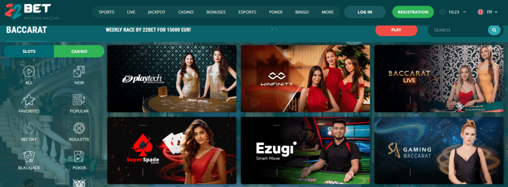 22Bet Card Counting in Baccarat