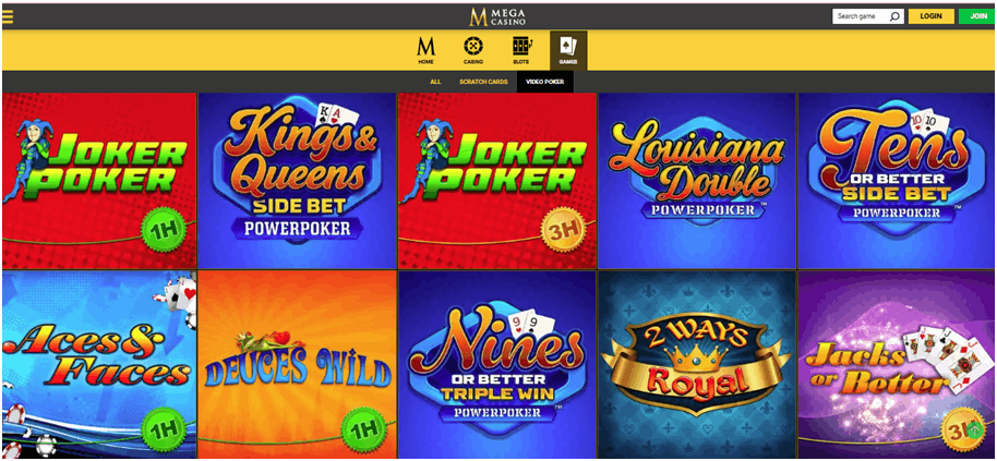 Mega Casino horse poker tournament